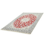 Two-meter hand-woven carpet, Nain silk flower model, code n443083n