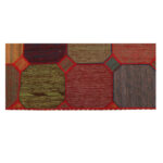 Collage of three-meter hand-woven kilim, embroidered model, code g557350