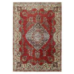 Painted hand-woven carpet of seven and a half meters, vintage design, code d572682