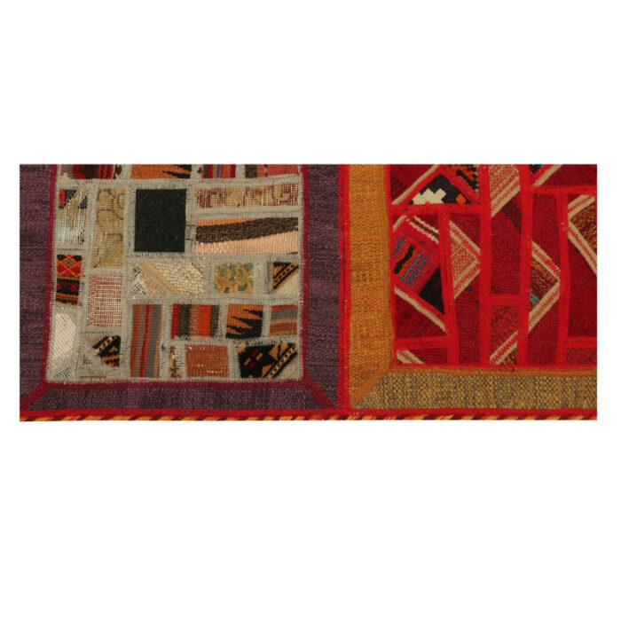 Collage of hand-woven kilim four meters, embroidered model, code g557328