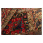 Collage of four-meter hand-woven carpet, embroidered model, code 676r