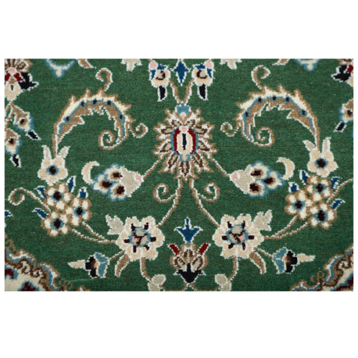One and a half meter hand-woven carpet, Nain silk flower model, code n543044n