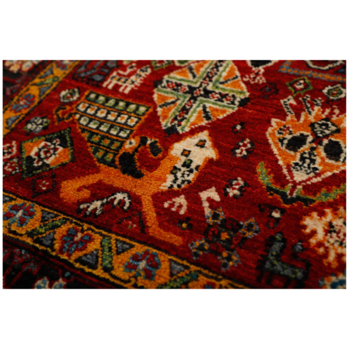 Four and a half meter hand-woven carpet, Qashqai model, code 575448