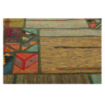 Collage of three-meter hand-woven kilim, embroidered model, code g557363