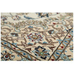 One and a half meter hand-woven carpet, Nain silk flower model, code n543038n