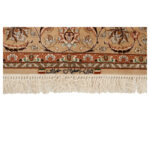 Two and a half meter hand-woven carpet, Isfahan silk flower and silk model, code 442379