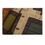 Collage of three-meter hand-woven kilim, embroidered model, code g557348