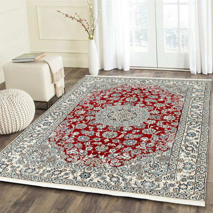 Three-meter hand-woven carpet, Nain silk flower model, code n543069n