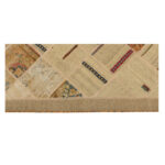 Collage of hand-woven three-meter kilim, embroidered model, code g557349