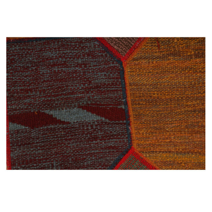 Collage of three-meter hand-woven kilim, embroidered model, code g557350