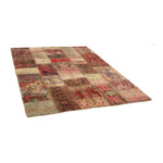 Collage of four-meter hand-woven carpet, embroidered model, code 676r