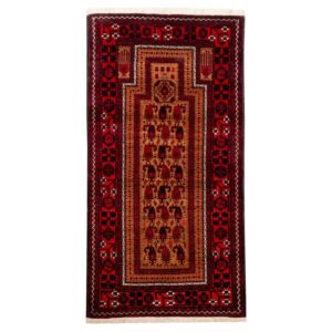One meter old handmade carpet, Persia, code 156083