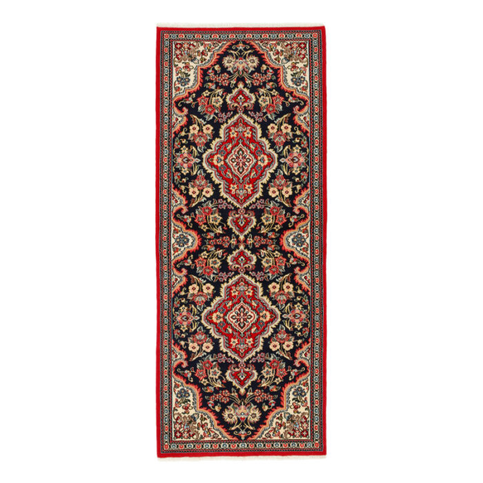 Hand-woven carpet, two meters long, Shahreza model, code a543673