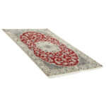 One and a half meter hand-woven carpet, Nain silk flower model, code n543017n