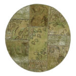 One meter hand-woven carpet collage, embroidered model, code 634r