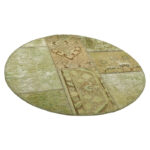 One meter hand-woven carpet collage, embroidered model, code 632r