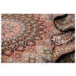 Nine-meter hand-woven carpet, weaving model, silk flower, Tabriz, dome map, code h10