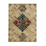 Collage of hand-woven kilim four meters, embroidered model, code g557330