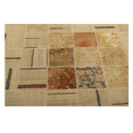 Collage of hand-woven three-meter kilim, embroidered model, code g557349