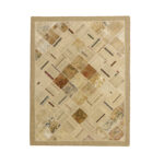 Collage of hand-woven three-meter kilim, embroidered model, code g557349