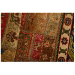 One meter hand-woven carpet collage, embroidered model, code 641r