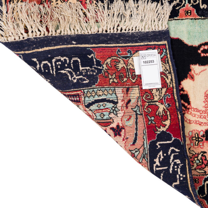 Old half-meter handmade carpet of Persia, code 102253