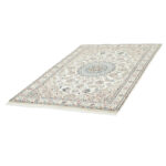 One and a half meter hand-woven carpet, Nain silk flower model, code n543038n