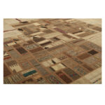 Collage of three-meter hand-woven kilim, embroidered model, code g557353