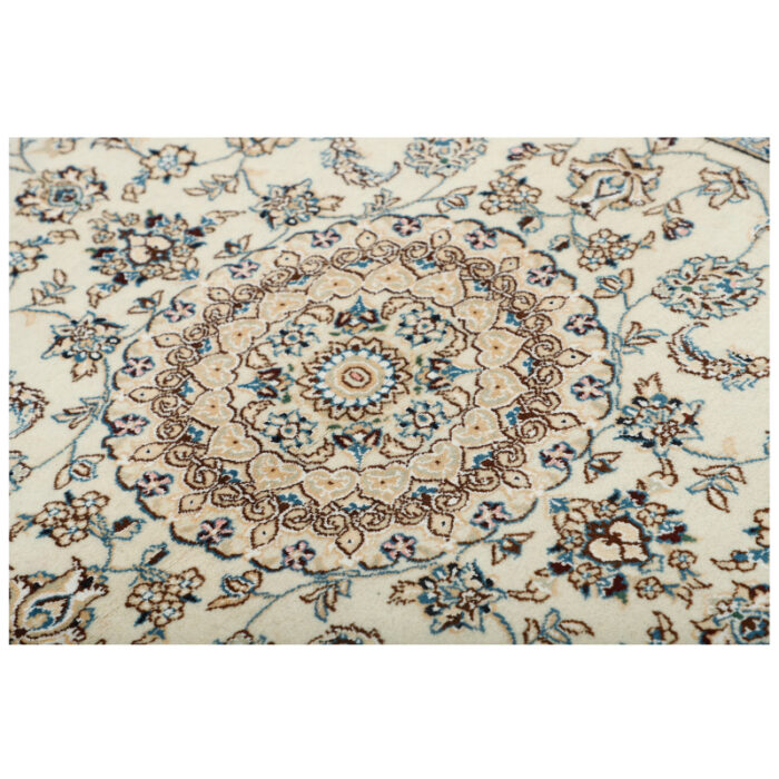 Two-meter hand-woven carpet, Nain silk flower model, code n443086n