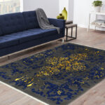 Four and a half meter hand-woven carpet, model of modern texture map of Tabriz, code 575443