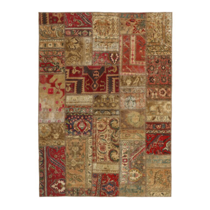 Collage of three-meter hand-woven carpet, embroidered model, code 495r