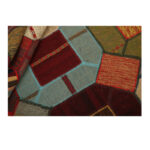 Collage of three-meter hand-woven kilim, embroidered model, code g557341
