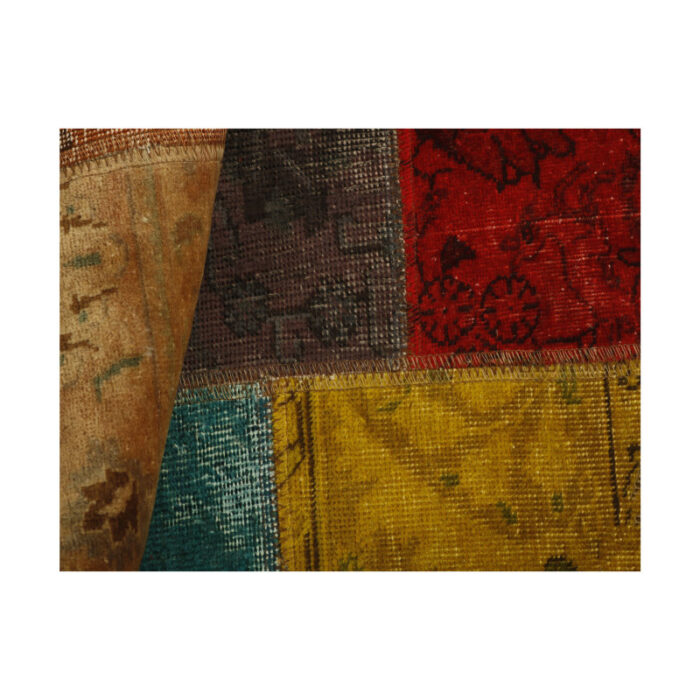 One meter hand-woven carpet collage, embroidered model, code 647r