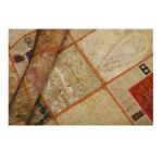 Collage of three-meter hand-woven kilim, embroidered model, code g557344