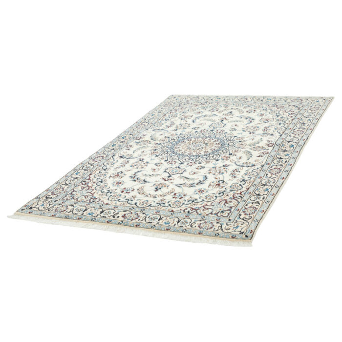 Two-meter hand-woven carpet, Nain silk flower model, code n443102n