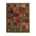 Collage of three-meter hand-woven kilim, embroidered model, code g557358