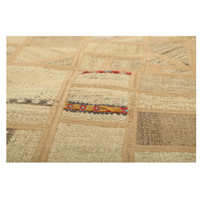 Collage of three-meter hand-woven kilim, embroidered model, code g557369