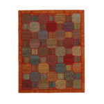 Collage of three-meter hand-woven kilim, embroidered model, code g557343