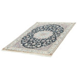 One and a half meter hand-woven carpet, Nain silk flower model, code n543113n