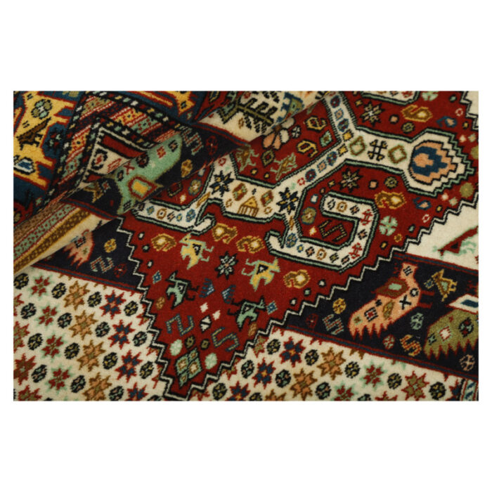 Three-meter hand-woven carpet, Qashqai dome model, code 551791