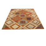 Collage of three-meter hand-woven kilim, embroidered model, code g557347