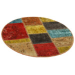 One meter hand-woven carpet collage, embroidered model, code 652r