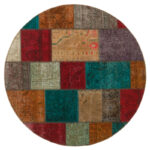 Two-meter hand-woven carpet collage, embroidered model, code 540907r