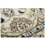One and a half meter hand-woven carpet, Nain silk flower model, code n543031n