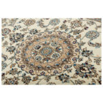 Two-meter hand-woven carpet, Nain silk flower model, code n543064n