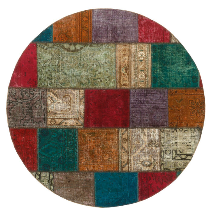 Two-meter hand-woven carpet collage, embroidered model, code 540921r