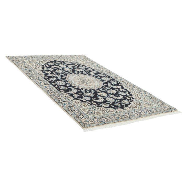 Two-meter hand-woven carpet, Nain silk flower model, code n443112n