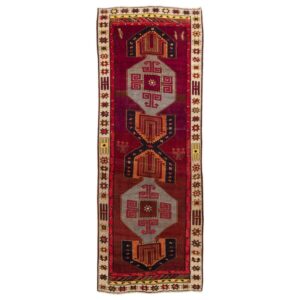 Old handmade carpet with a length of three and a half meters C Persia Code 156161
