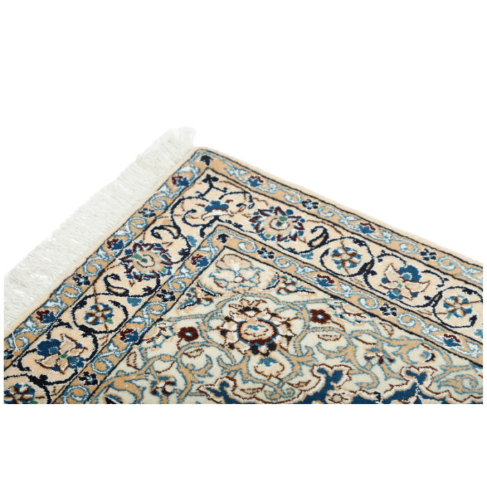 Two-meter hand-woven carpet, Nain silk flower model, code n443090n
