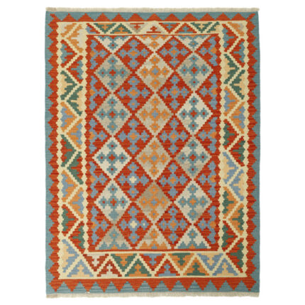 Three-meter hand-woven kilim, Qashqai model, code g567817